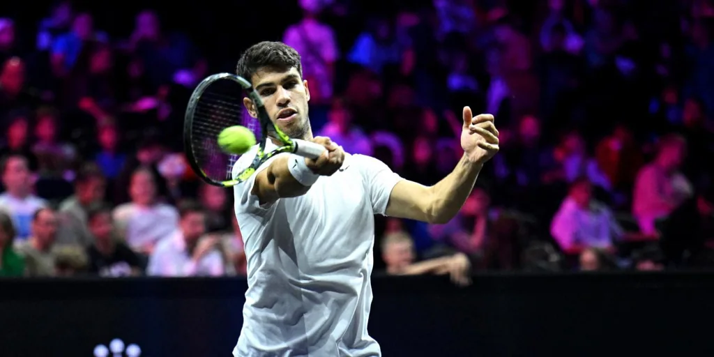 Carlos Alcaraz en la Laver Cup: horario, canal de televisión y dónde ver online el partido del murciano con el Team Europa hoy