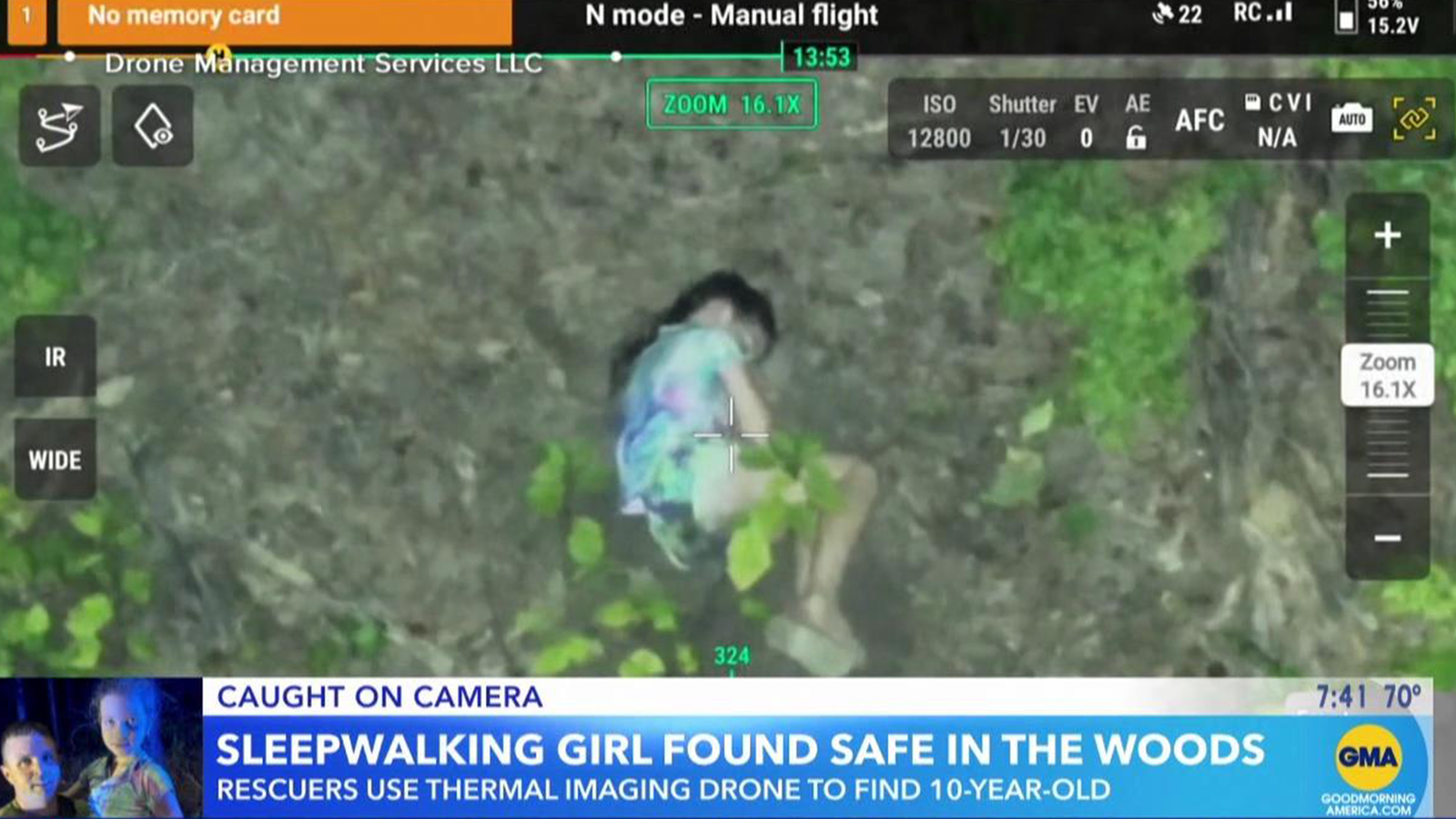 10-year-old who went missing in woods found with help of thermal imaging drone