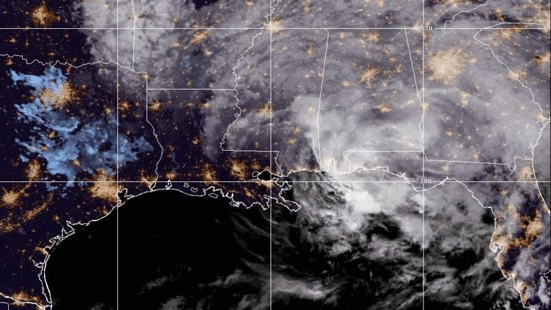 Satellites watch Francine make landfall as a Category 2 hurricane in Louisiana (video)