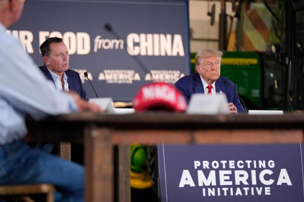 Trump listens during farming event in Pennsylvania, then threatens tariffs