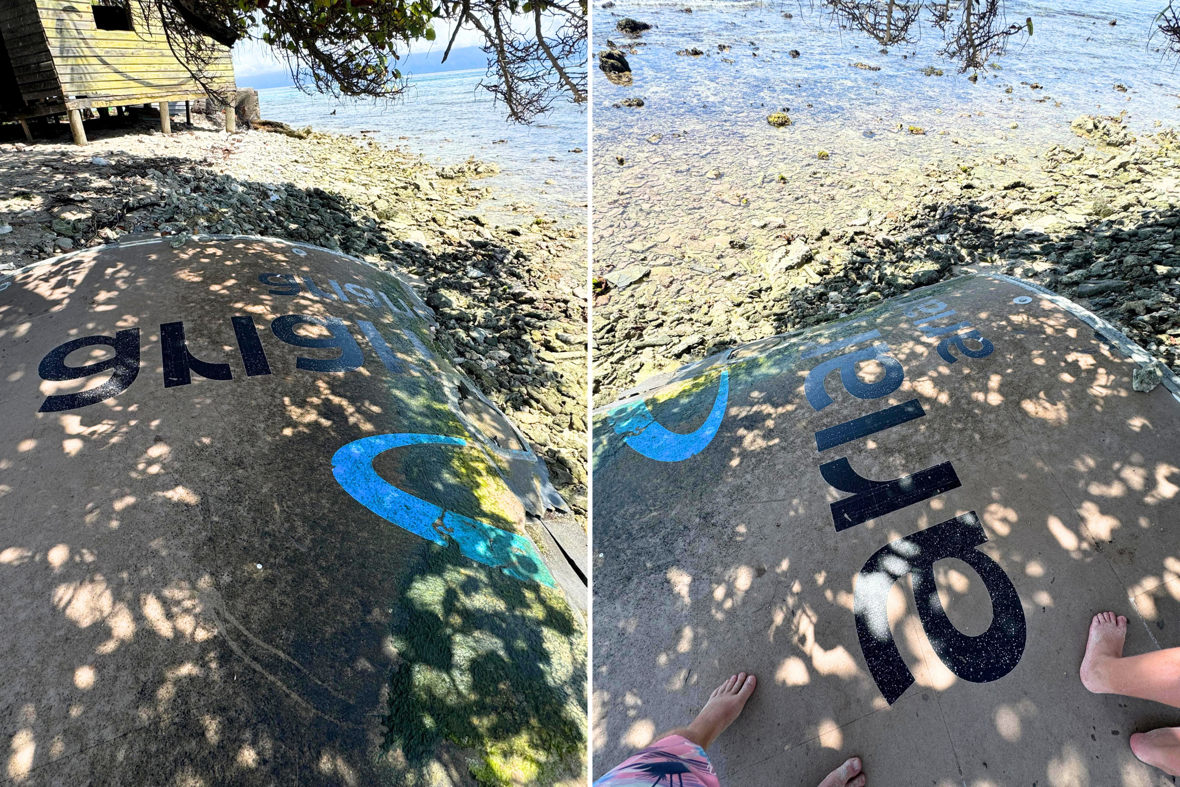 Incredible Moment Man Finds Space Rocket Debris on Remote Island