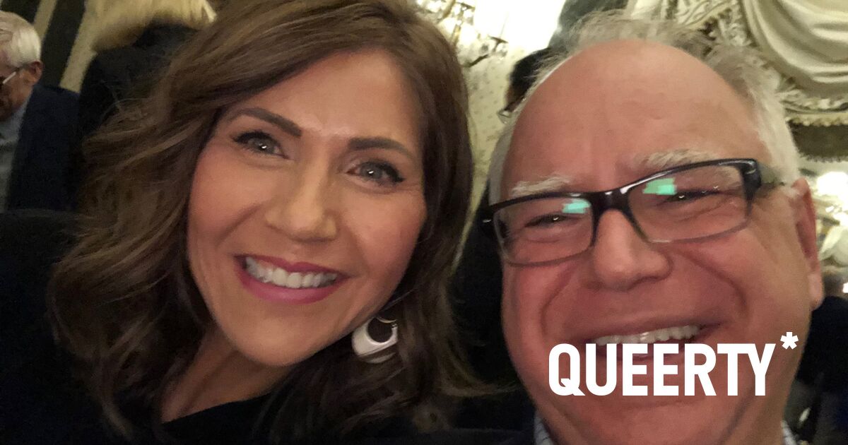 Once upon a time, Tim Walz & Kristi Noem were friends… then she falsely accused him of “mutilating children”