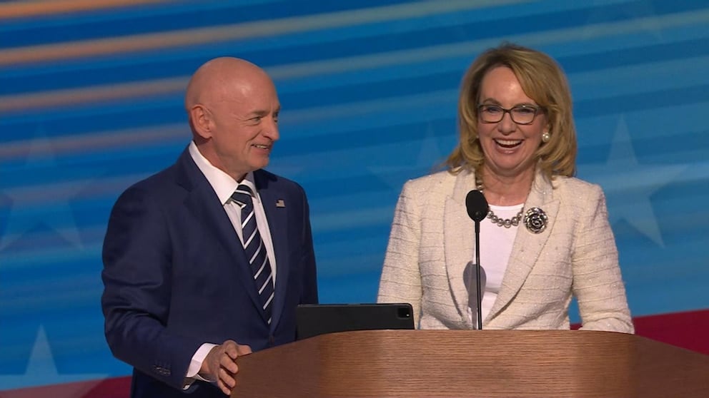 WATCH: Gabby Giffords talks about ‘my friend, Kamala’ during full DNC speech