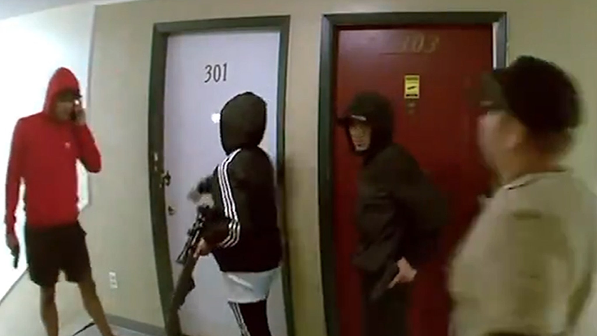 Video Shows Armed Men at Colorado Apartment Complex