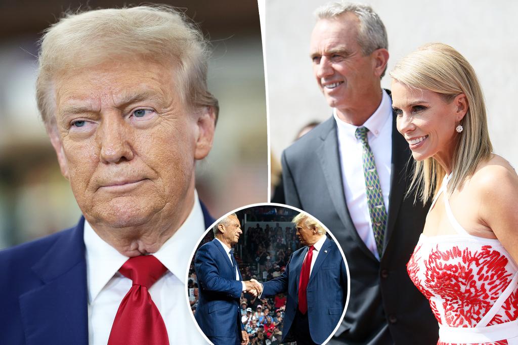 Some inside the Trump and RFK Jr.'s camps hope Cheryl Hines dumps the scion over sexting scandal