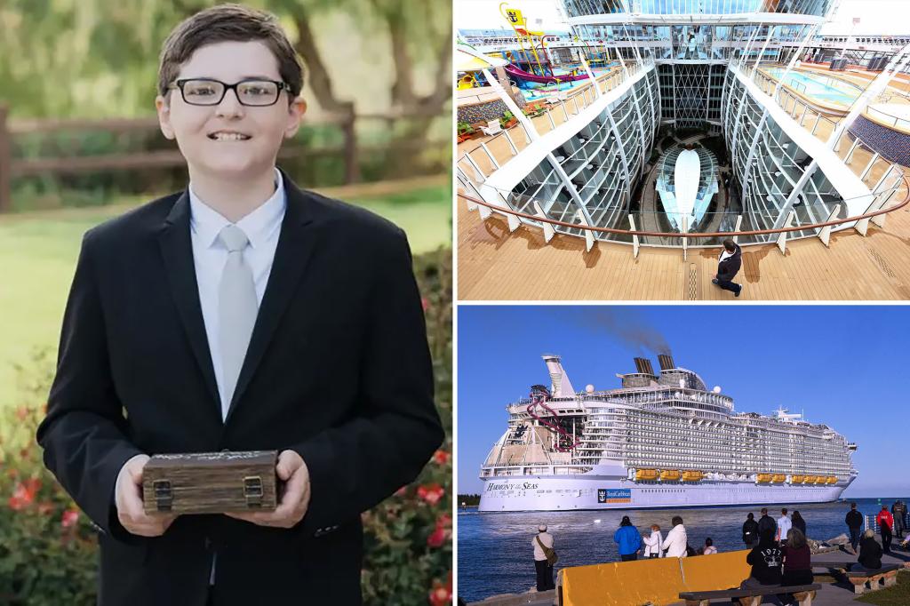 12-year-old who fell to his death on Royal Caribbean cruise is ID'd as 'brilliant and witty' Michigan boy