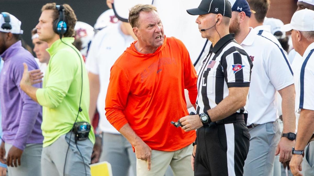 Hugh Freeze claims Auburn would beat Arkansas 'nine times' out of 10, Razorbacks AD Hunter Yurachek responds