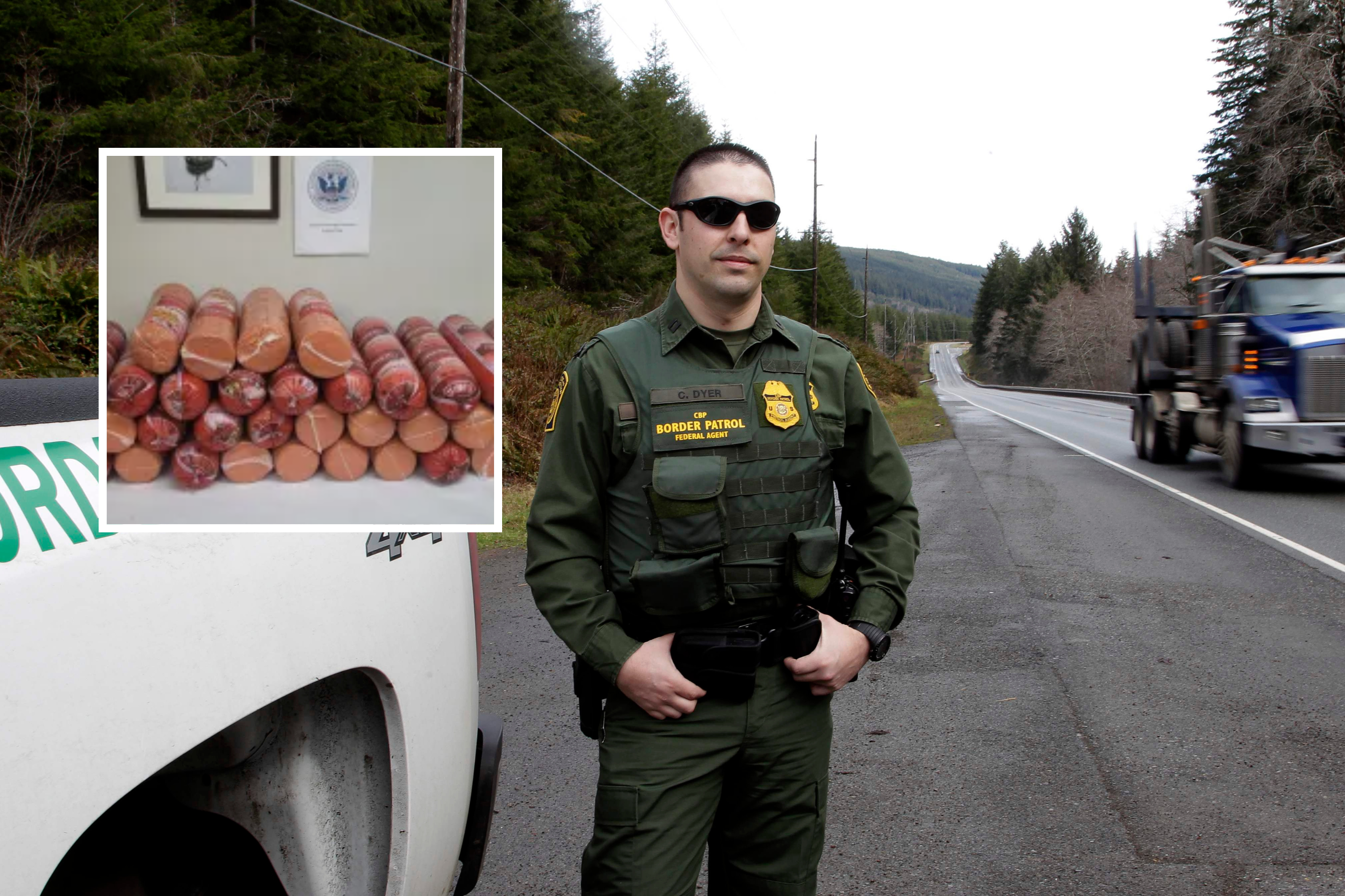 Border Agents Celebrate Huge Mexican Sausage Bust