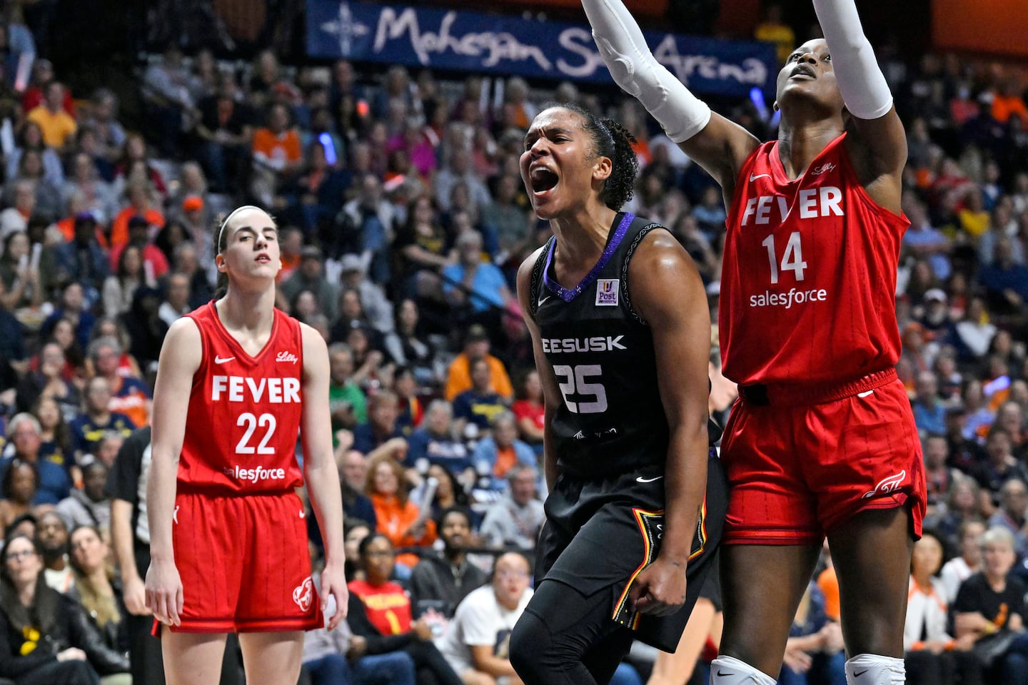 WNBA, star Alyssa Thomas decry racist comments during game vs. Caitlin Clark