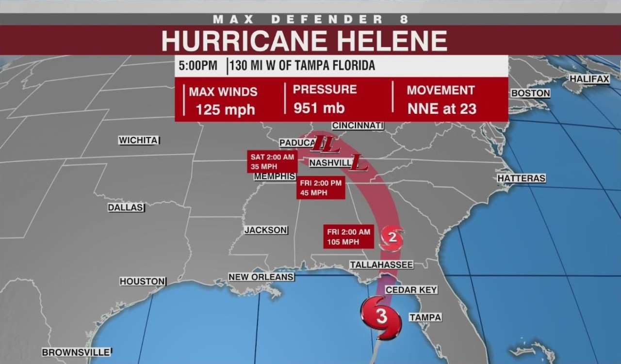 Hurricane Helene live updates Thursday