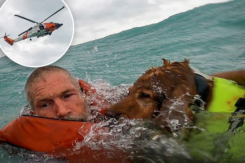 US Coast Guard rescues sailor and dog off Florida shore in Gulf of Mexico