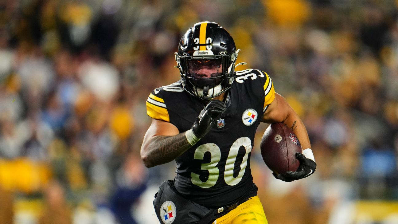 Steelers rule running back Jaylen Warren out vs. Colts