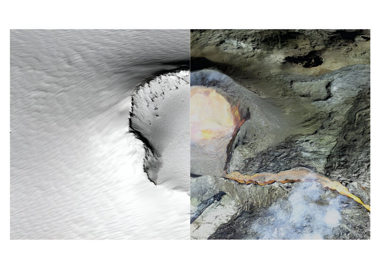 Study uncovers first evidence of a volcanic spatter cone on Mars