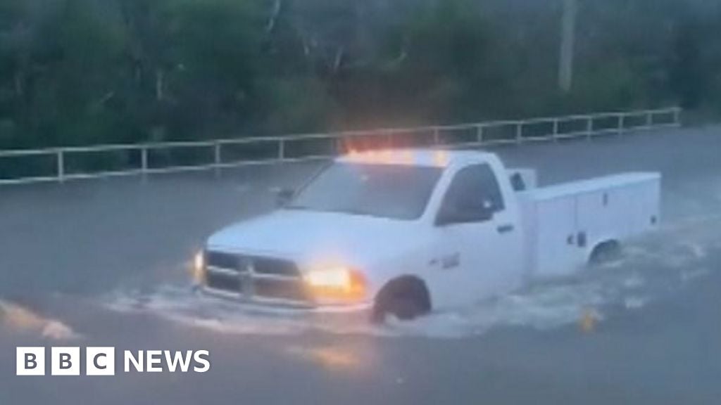 Raging waters and rescues as Hurricane Helene hits Florida