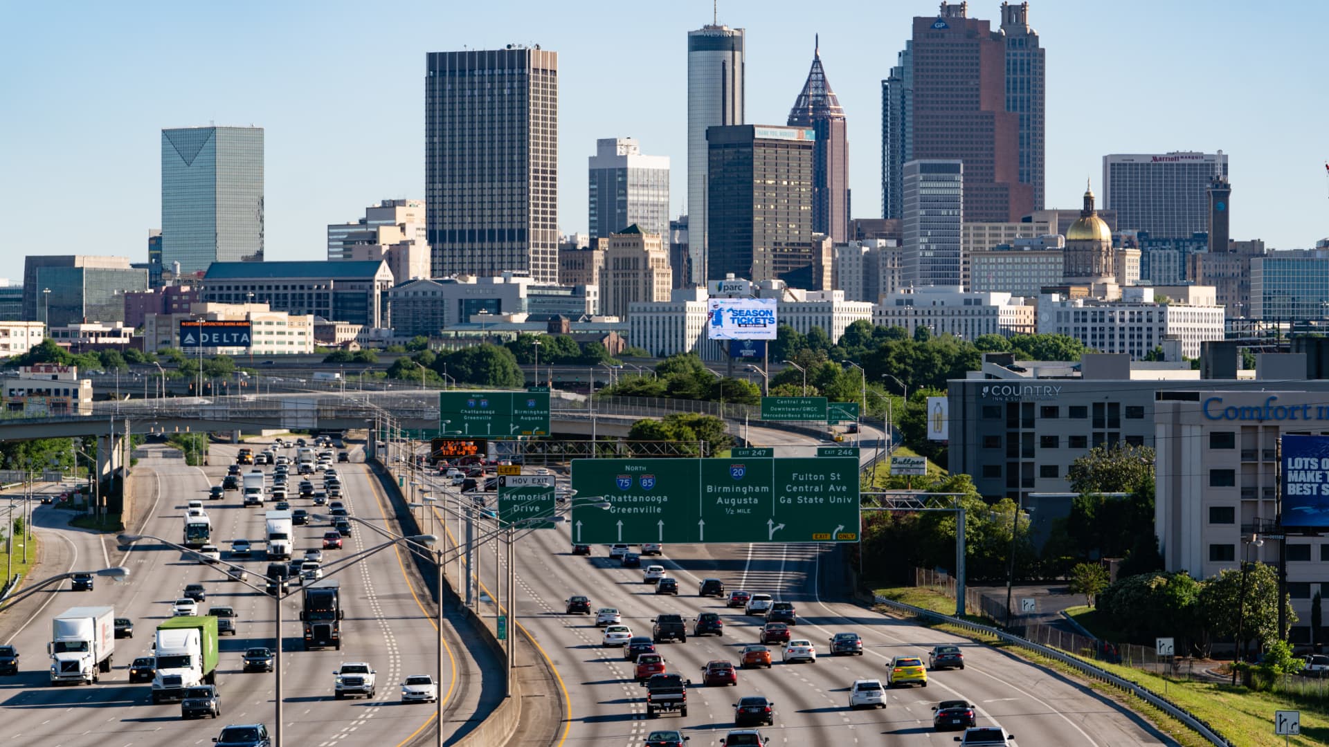 Interstate closed near Atlanta, residents evacuate after chemical fire