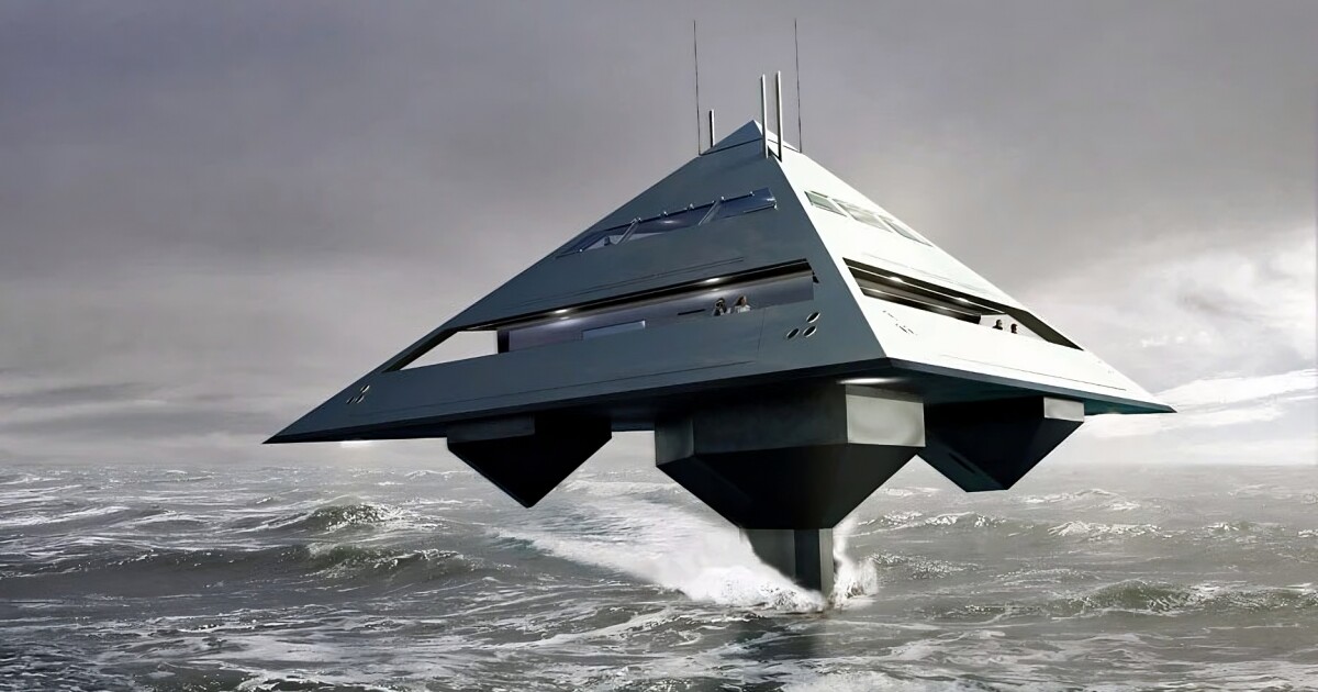 Remember the flying pyramid? The crazy yacht just may come to fruition