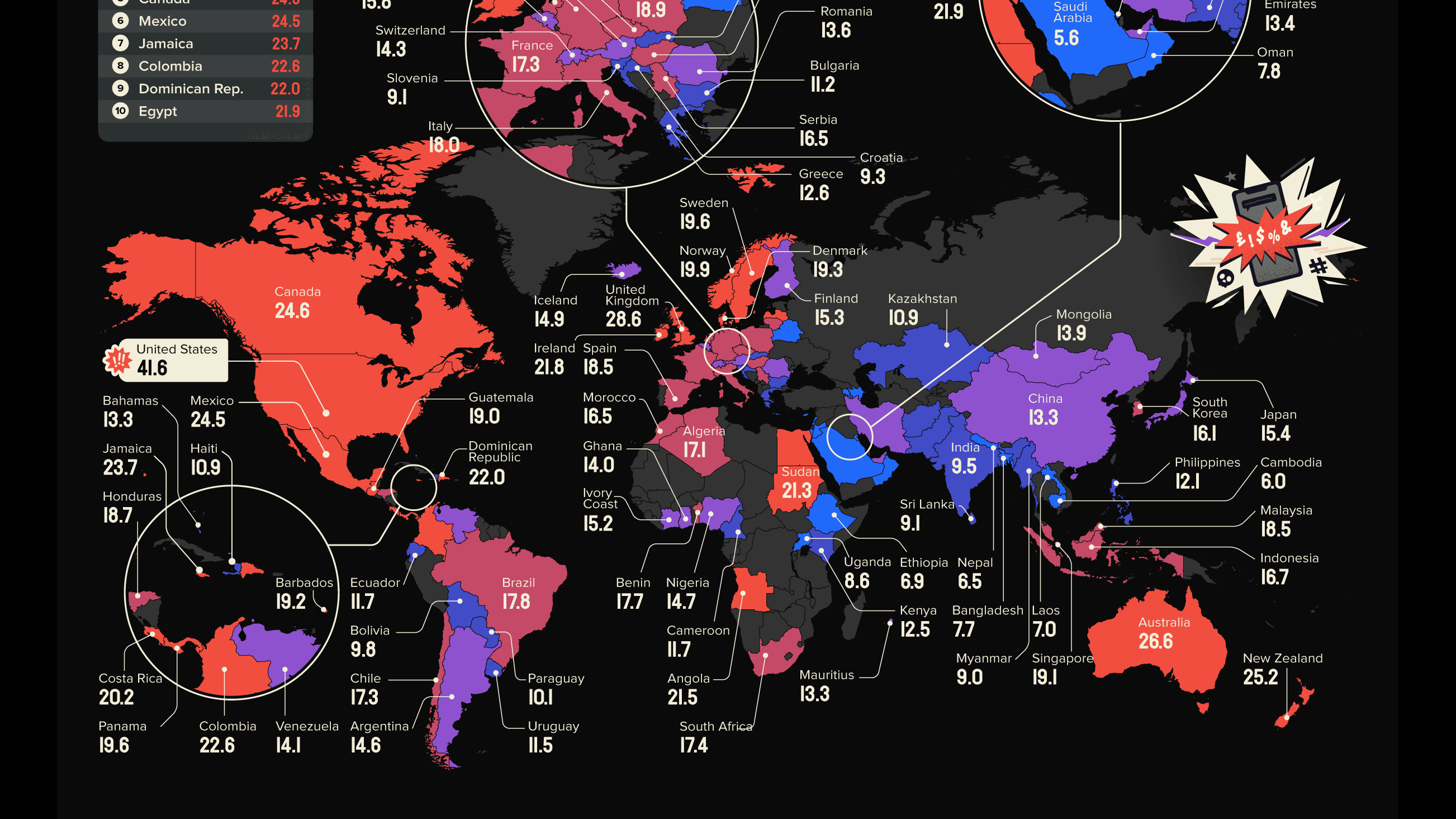 The Countries That Swear the Most, Mapped