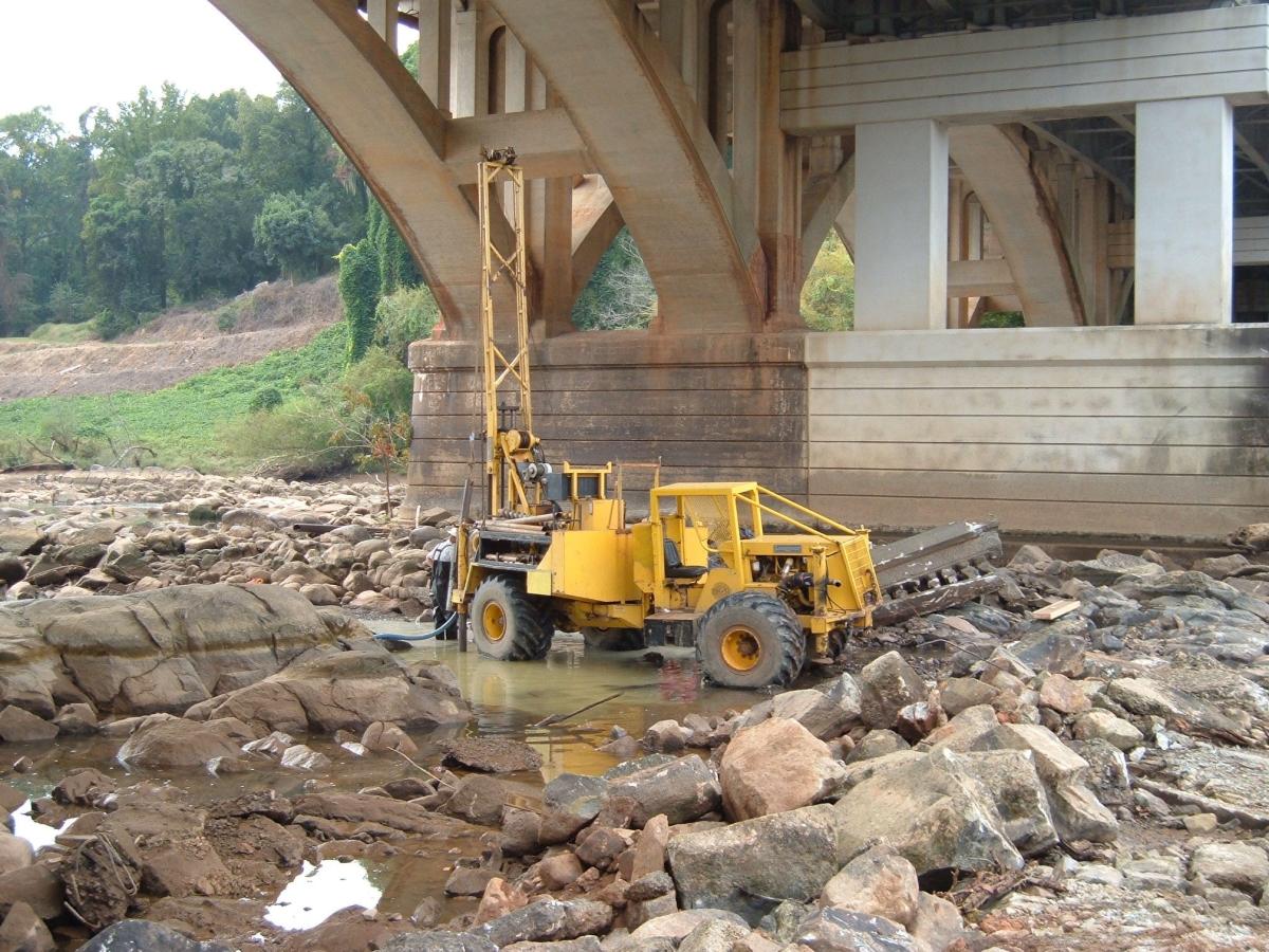 I-26 Connector French Broad drilling platforms to be installed later this month