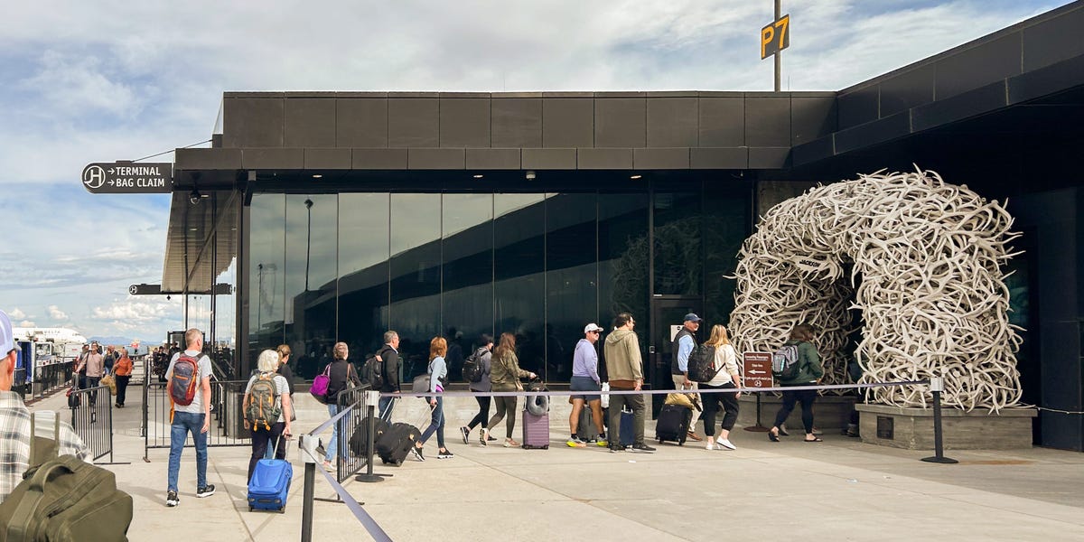 I flew into the only airport inside a US national park. It felt more like a luxury hotel lobby than a terminal.