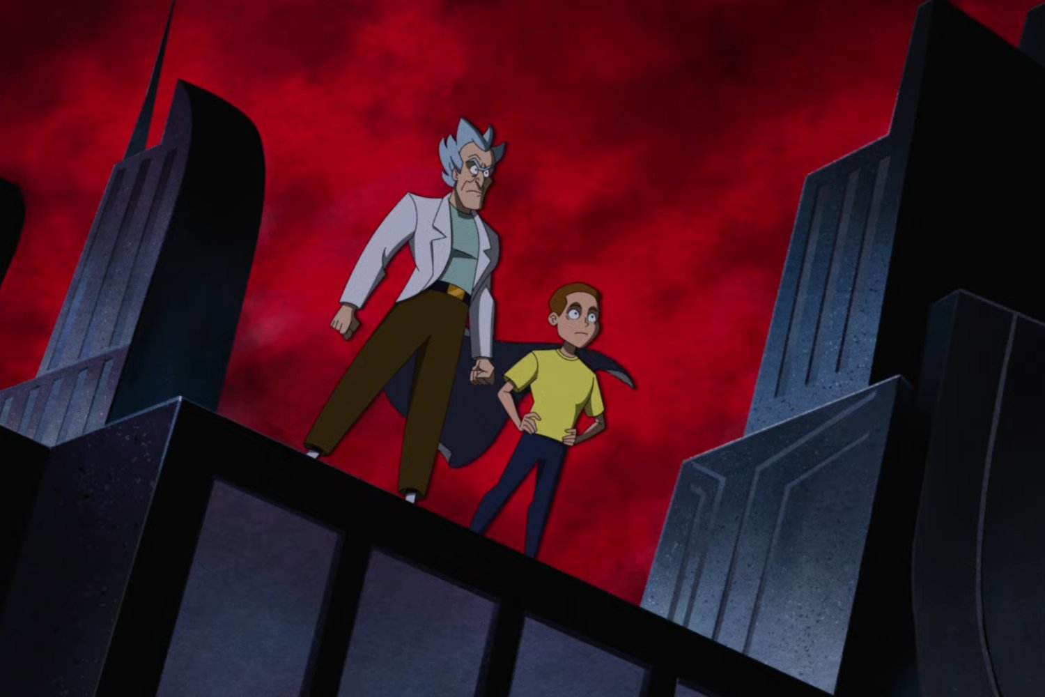 Rick & Morty Become Not-So-Caped Crusaders in Batman-Style Bumper