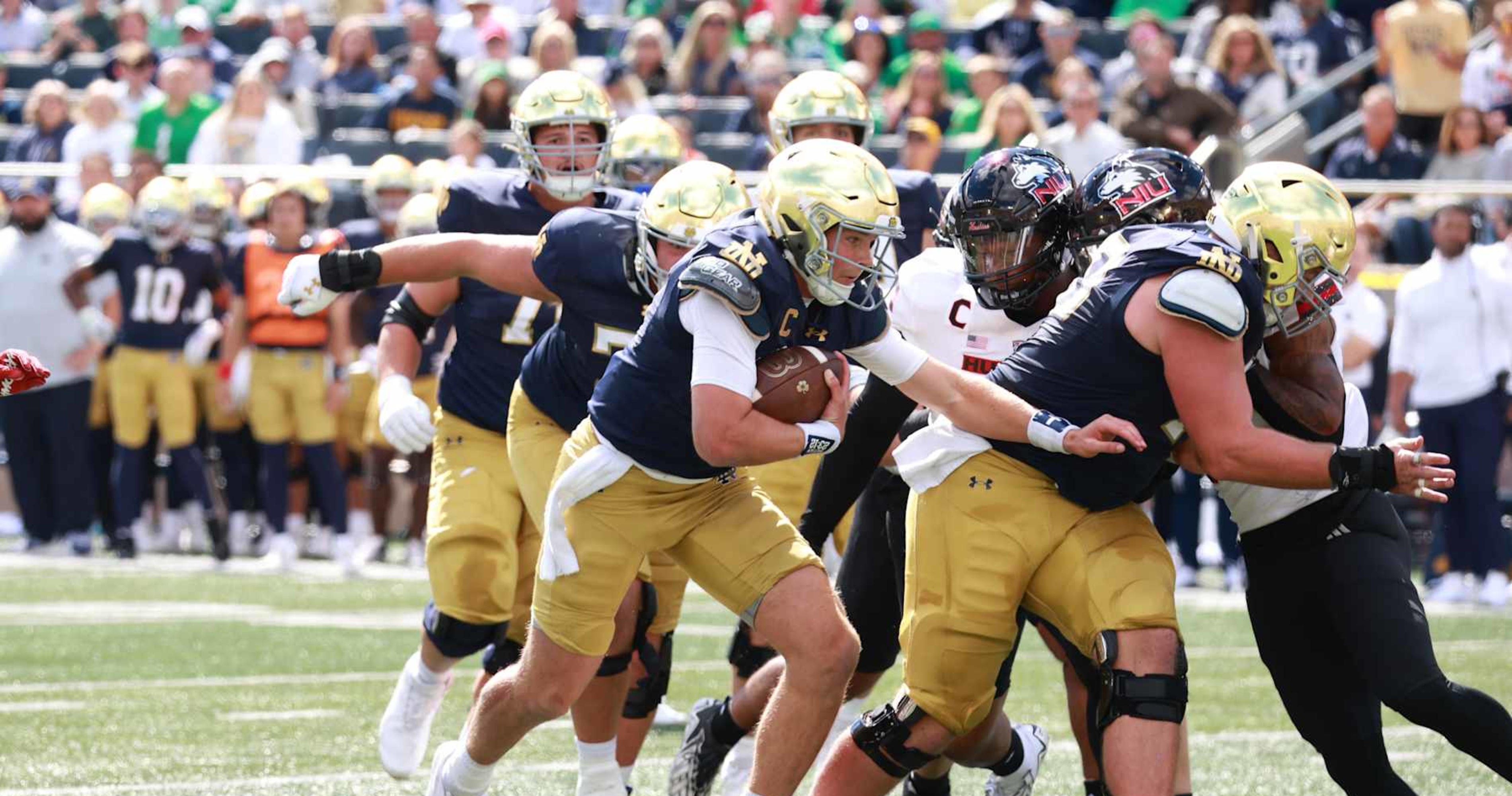 Riley Leonard, No. 5 Notre Dame Ripped as CFP Pretenders After Upset Loss to NIU