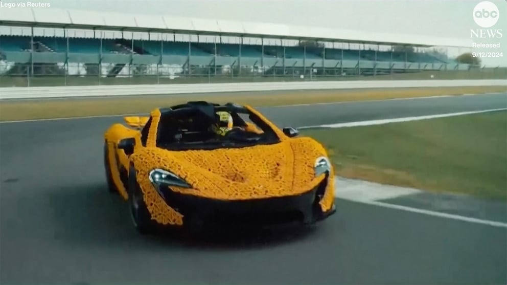 WATCH: F1 driver burns rubber in Lego McLaren