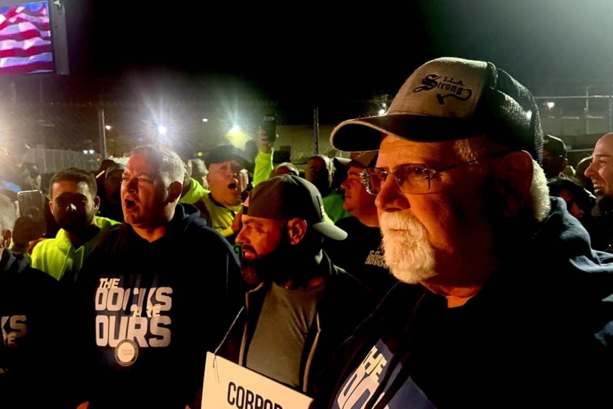 Thousands of dockworkers from Maine to Texas strike for better wages, automation protections