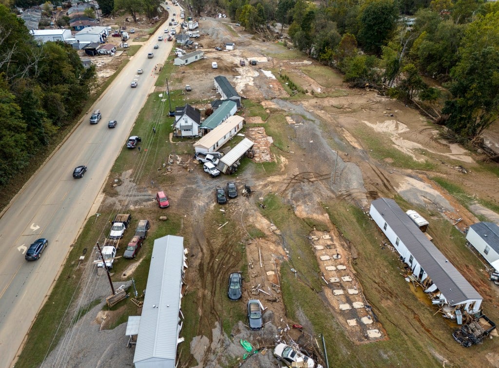 Kamala Harris heads to storm-ravaged Georgia to help direct recovery effort from Hurricane Helene