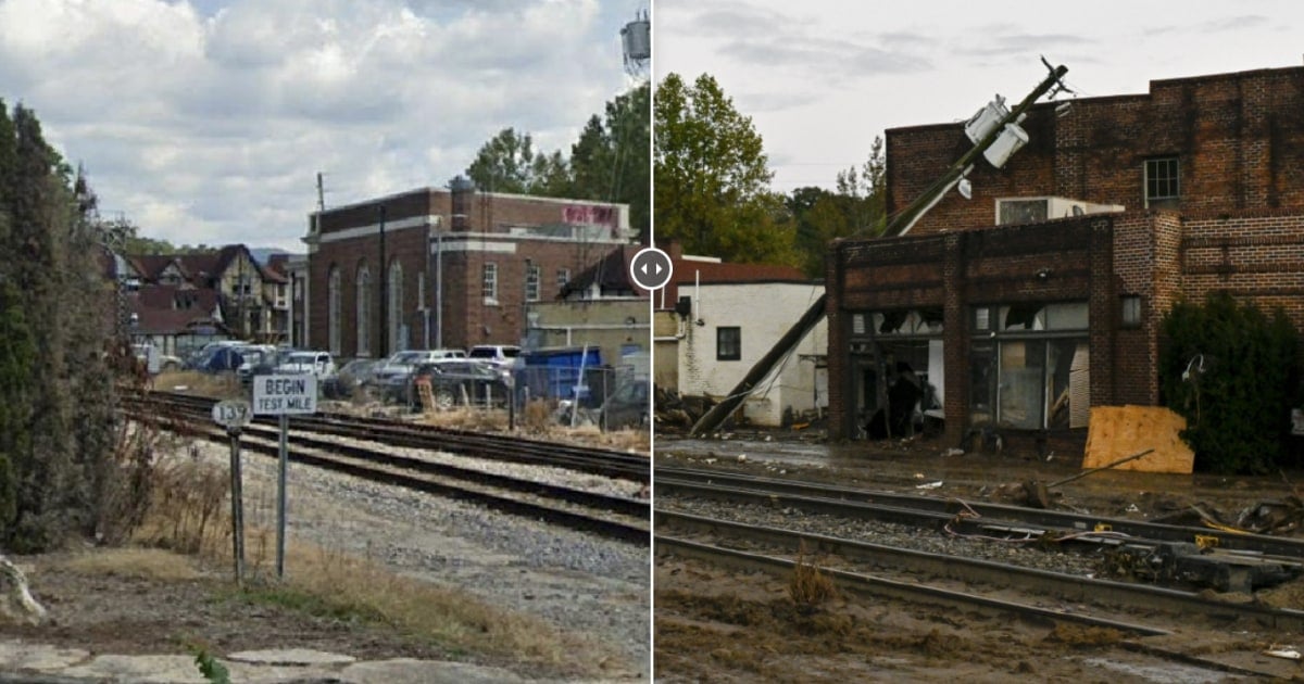 A look at Hurricane Helene's destruction: North Carolina before and after the storm