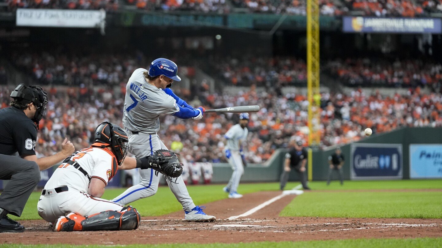 Bobby Witt Jr. and Cole Ragans lead the Royals over the Orioles 1-0 to open an AL Wild Card Series