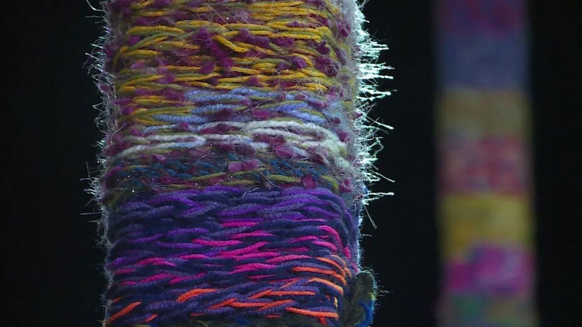 "Yarnbombing" and one woman's journey to help disabled community through shared experience