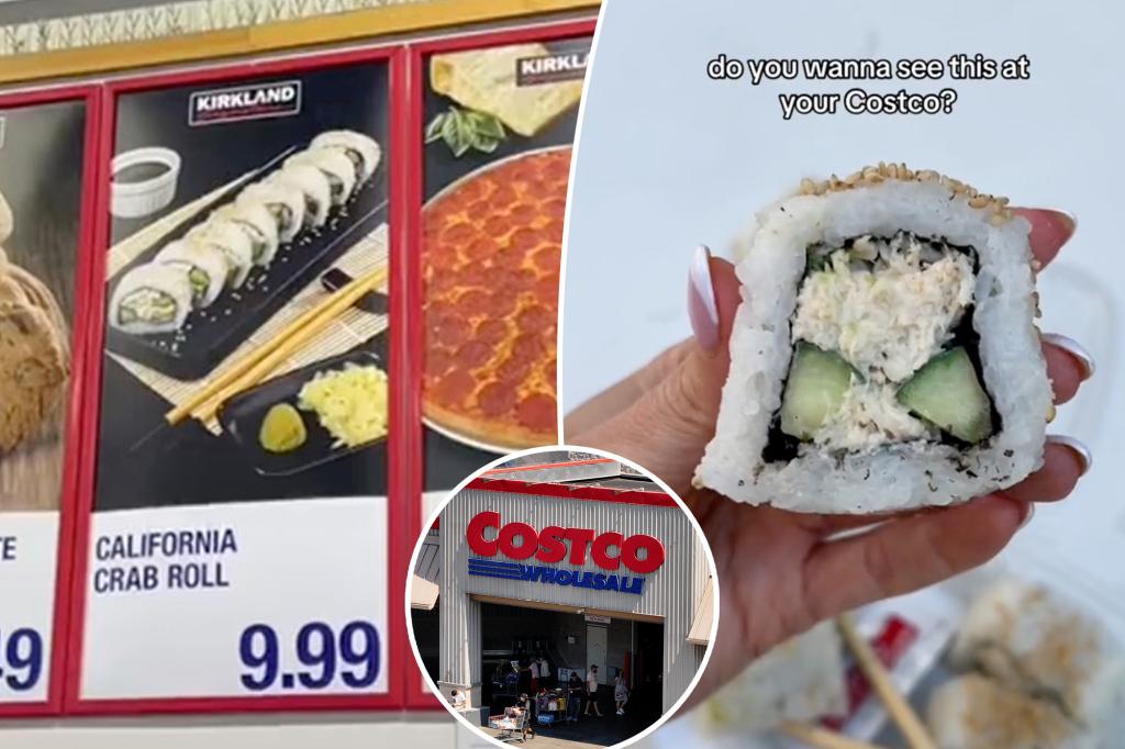 Costco adds sushi to food court menu