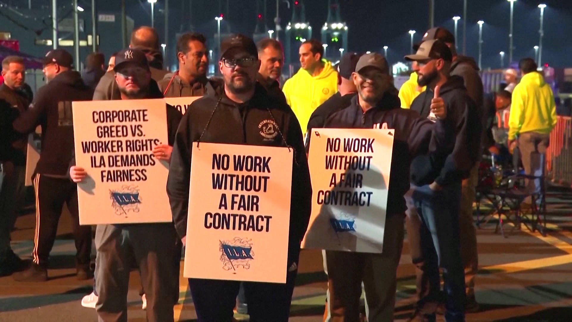 Ports Shut Down from Maine to Texas as 45,000 Dockworkers Launch Strike over Pay & Automation