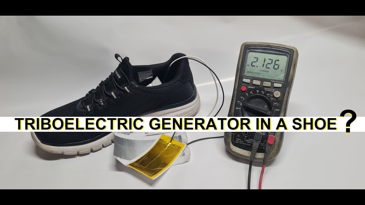 A Triboelectric Generator In Your Shoe #WearableWednesday