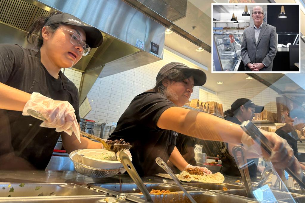 Chipotle exec blames sales slump in Calif. on inflation — not state’s $20 minimum wage