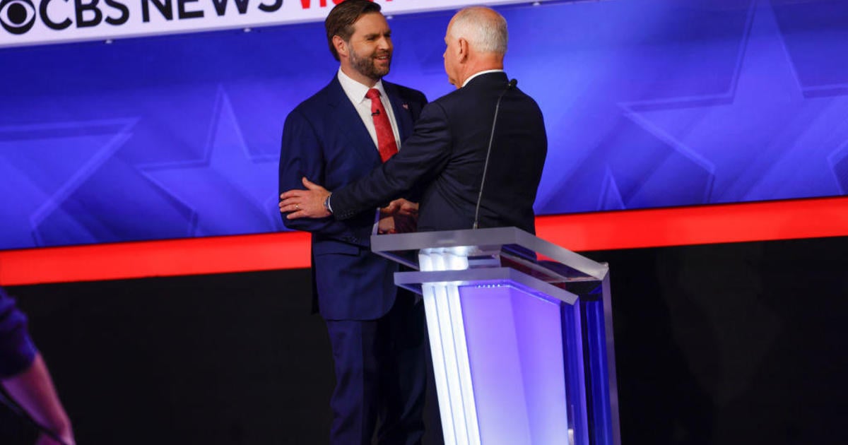 Words the VP candidates used most often during the debate: "Trump," "housing," "border"