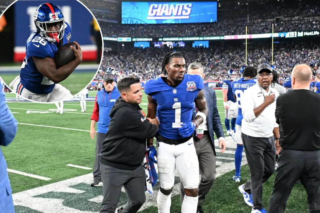 Giants' Malik Nabers update isn't promising, Devin Singletary adds to injury woes