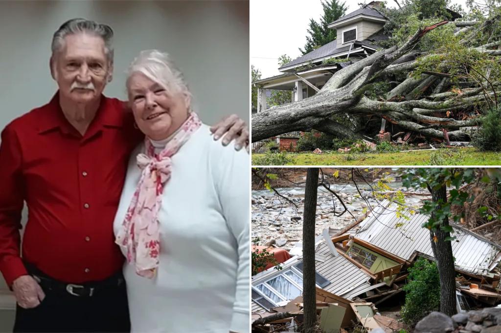 South Carolina grandparents, Jerry and Marcia Savage, found hugging one another after they were killled by fallen tree