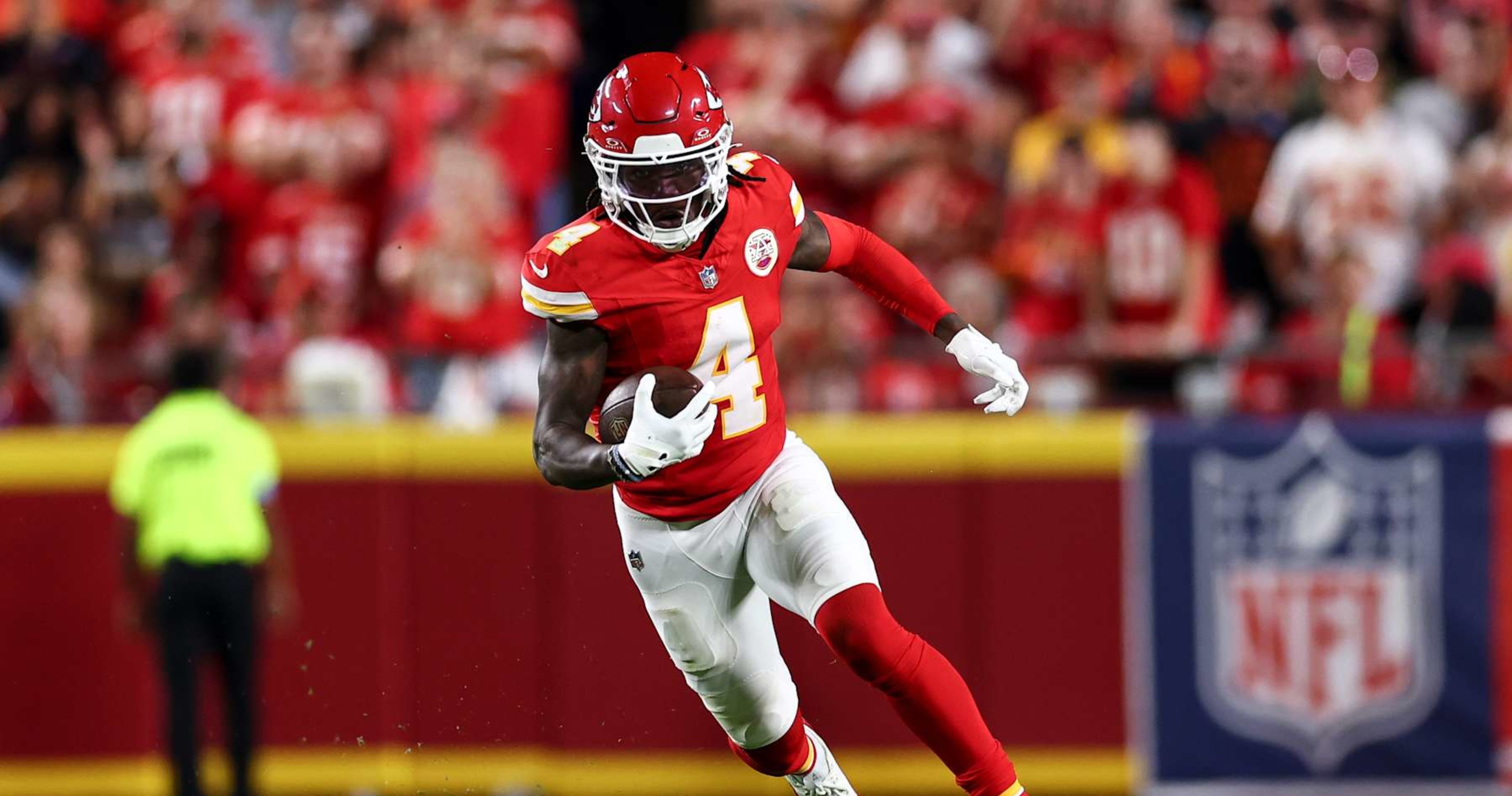 Chiefs' Rashee Rice Placed on IR with Knee Injury, Out at Least 4 Games