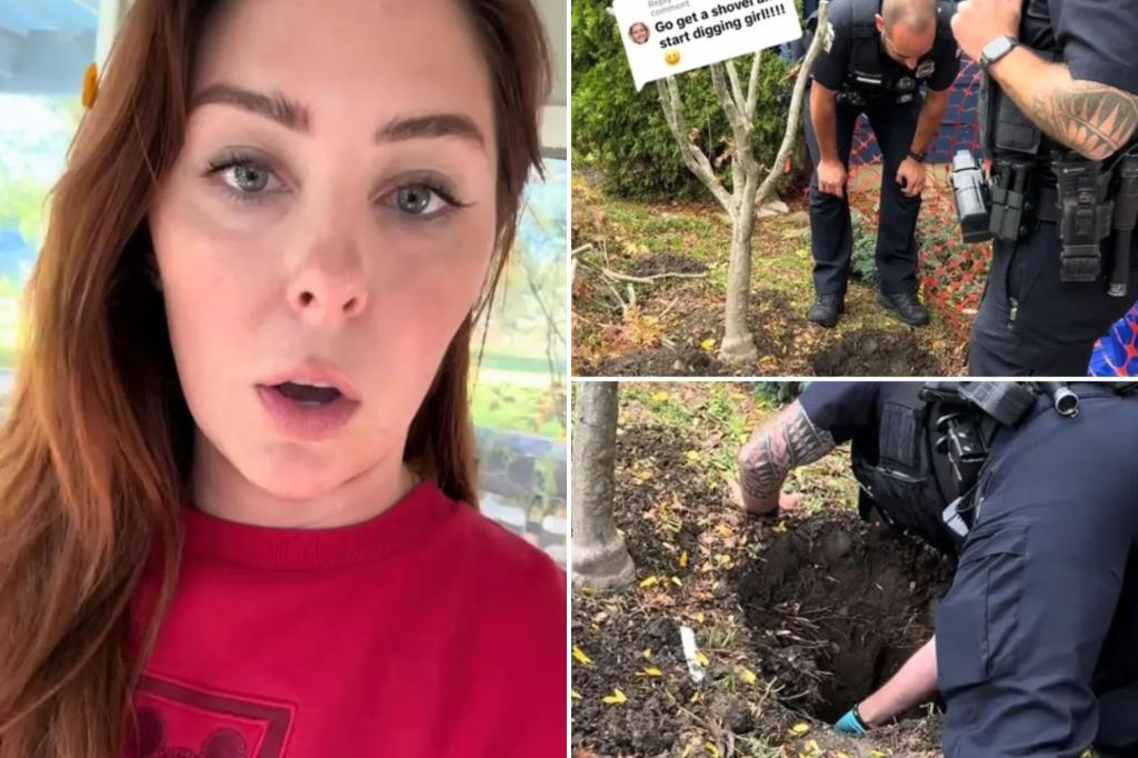 Ohio woman discovers rug buried in her yard