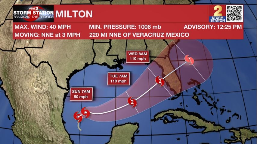 Tropical Storm Milton forms in southwestern Gulf of Mexico