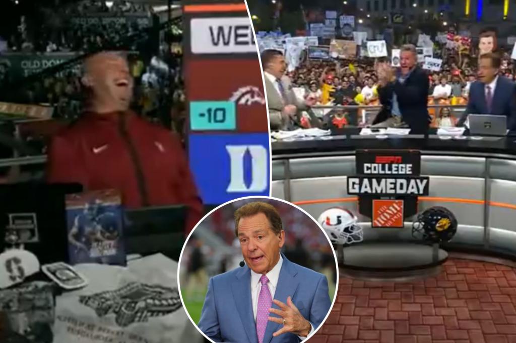 Nick Saban zings 'College GameDay' teammate with 'girlfriend' jab