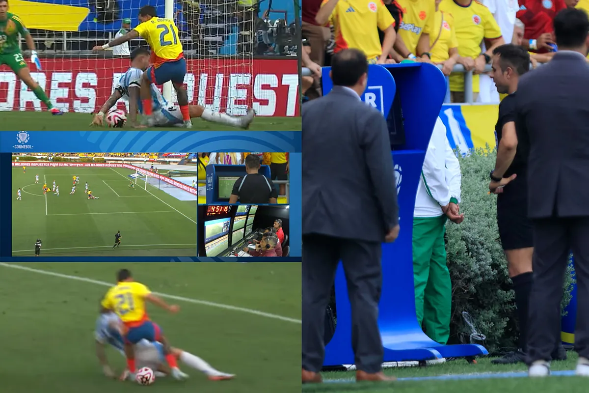 Revelan audio del VAR del polémico penal de Colombia vs. Argentina en Eliminatorias: "No veo falta"