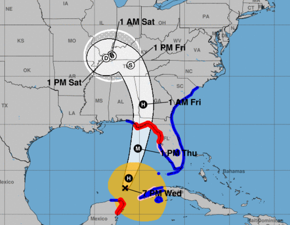 Hurricane Helene Tracker: When Helene is expected to hit Florida's Big Bend, future path