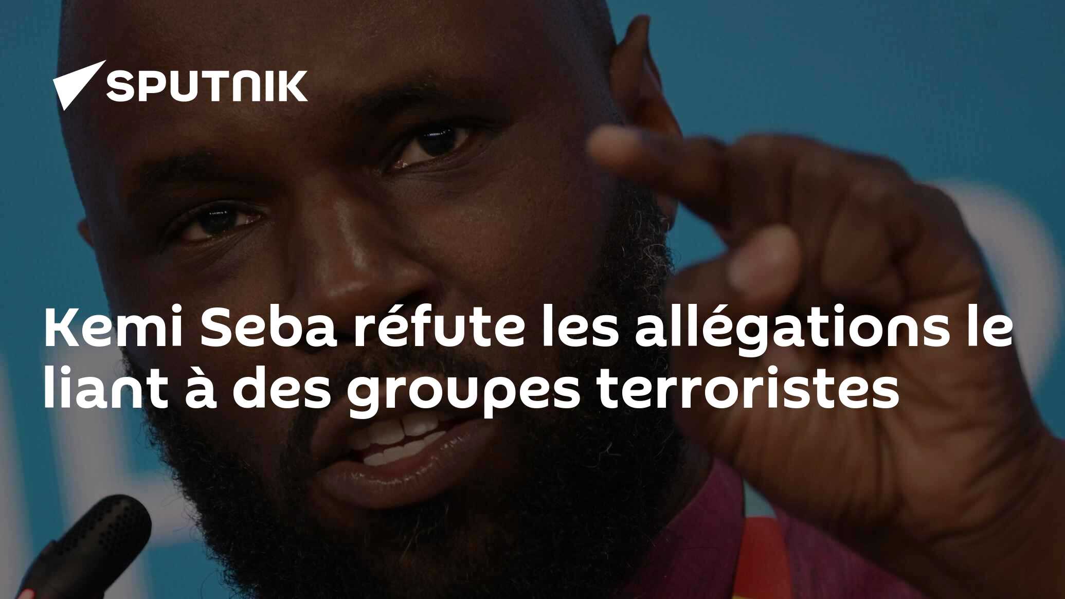 Kemi Seba réfute les allégations le liant à des groupes terroristes