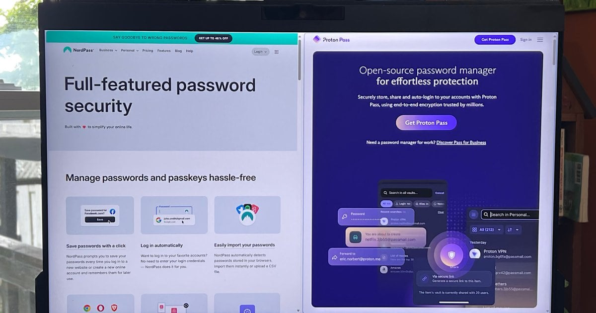 NordPass vs. Proton Pass: best free and low-cost password manager