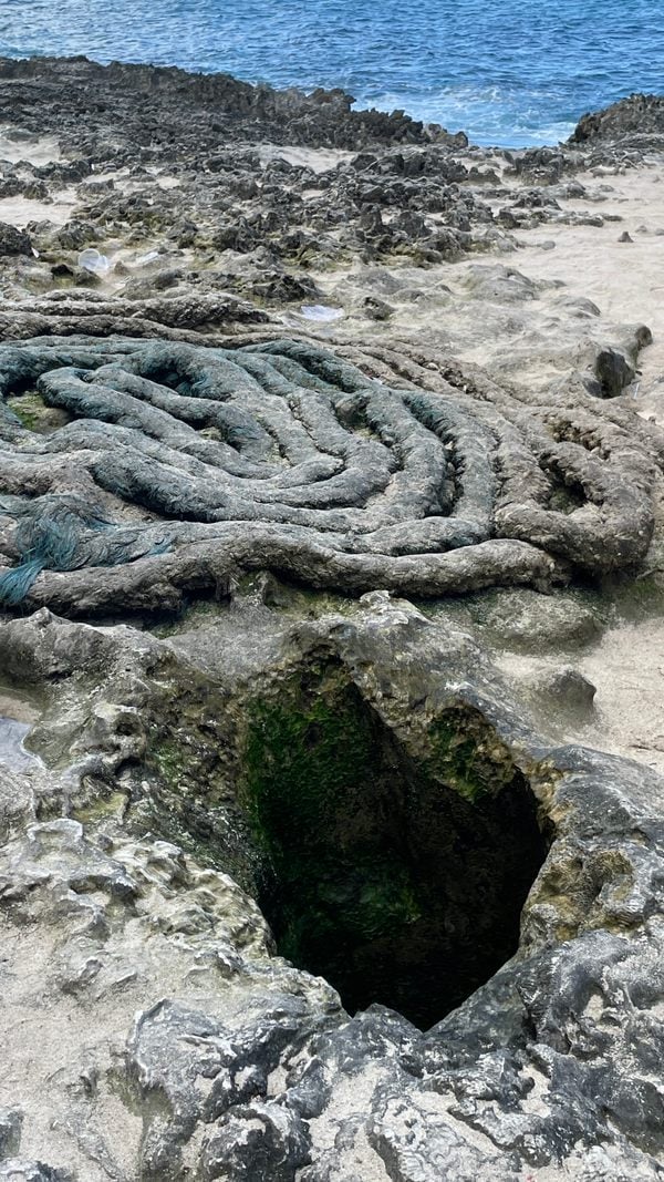 Hoyo Soplador (Blowhole) in San Andrés, Colombia