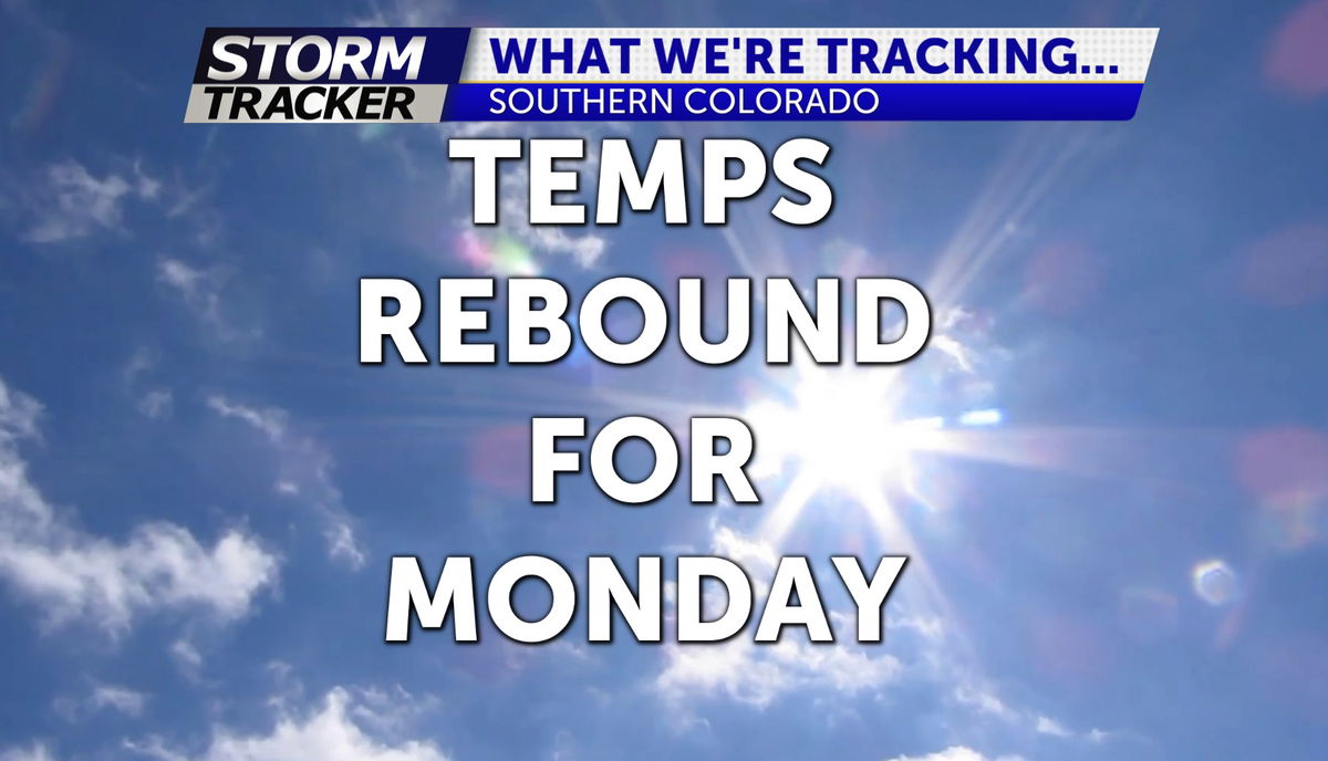 Temperatures rebound for the start of the work week