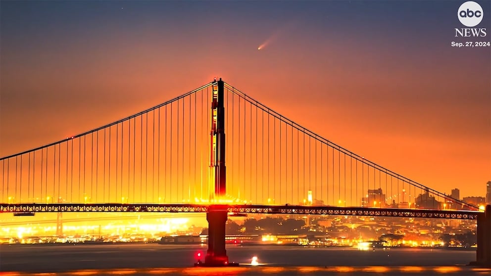 WATCH: Comet streaks across skies over California