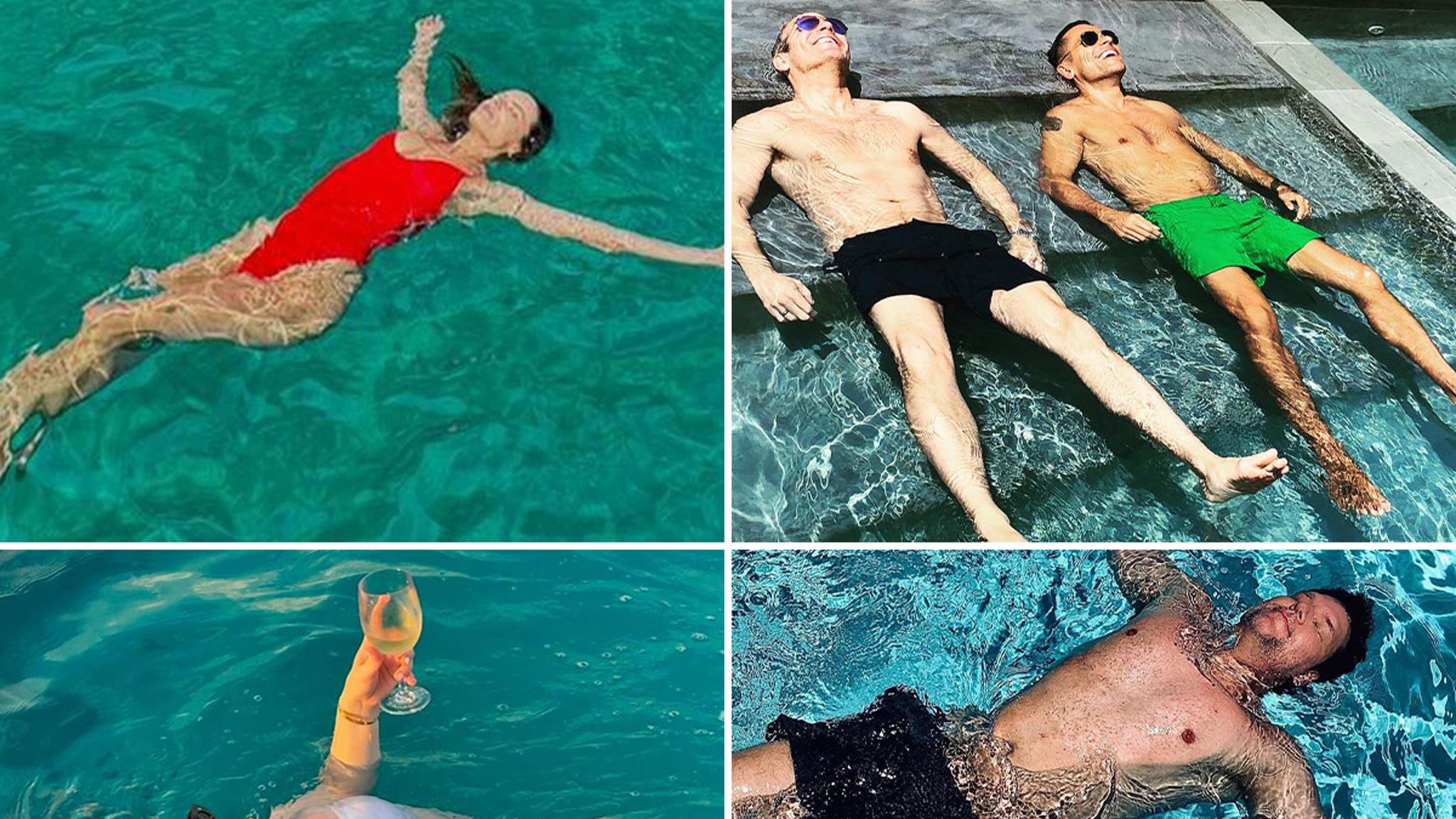 Famous Floaters -- See the Buoyant Babes 'N Studs